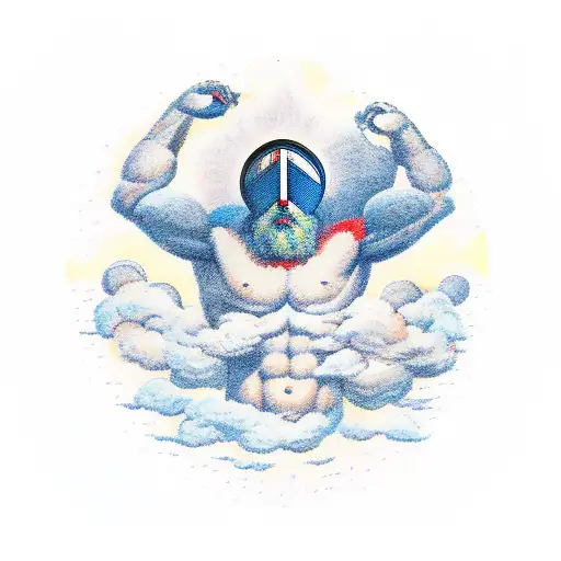 Atlas God Holding Up The Sky