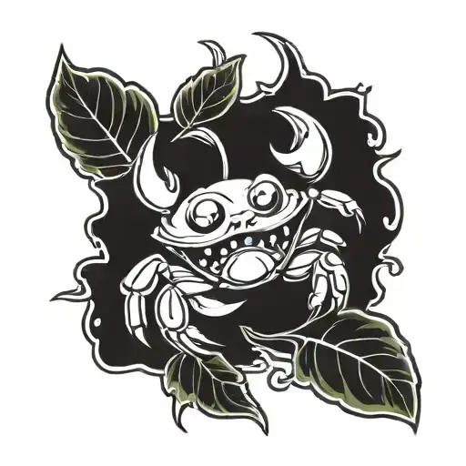 Cute Crab Apple Smiling With Claws In The Air