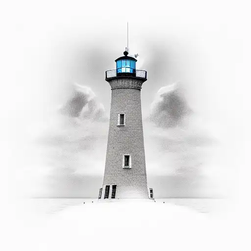 Lighthouse With Names Jantine And Pim