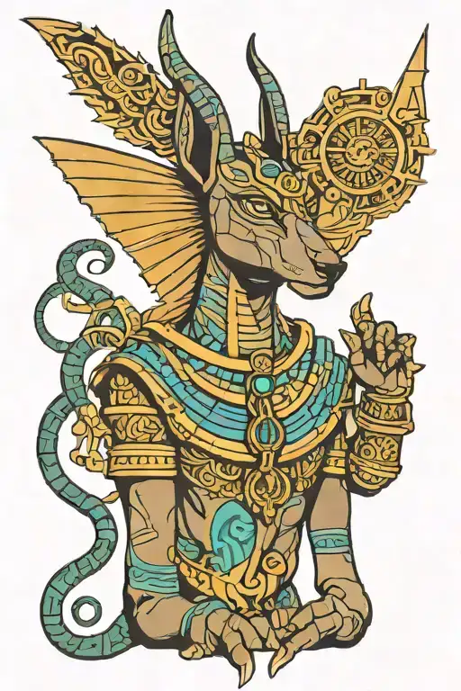 Anubis Guiding Souls
