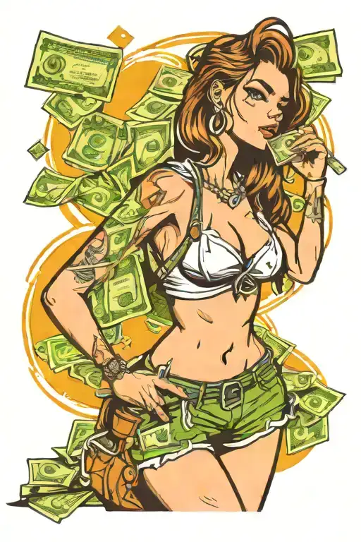 Sexy Girl With Money