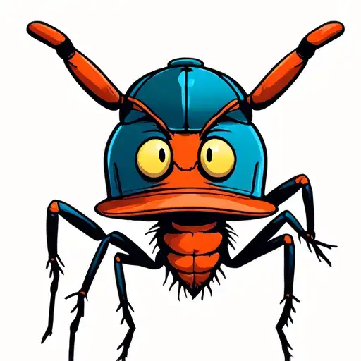 New School Ant Backwards Hat