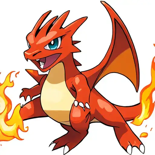 Charizard Flying And Throwing Fire