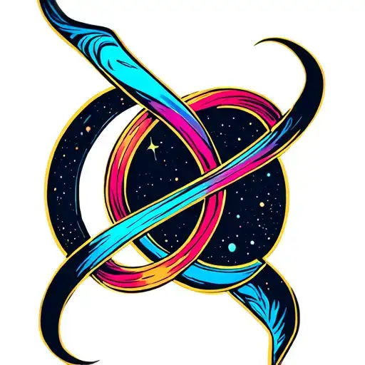 Infinity Symbol With Space Inside