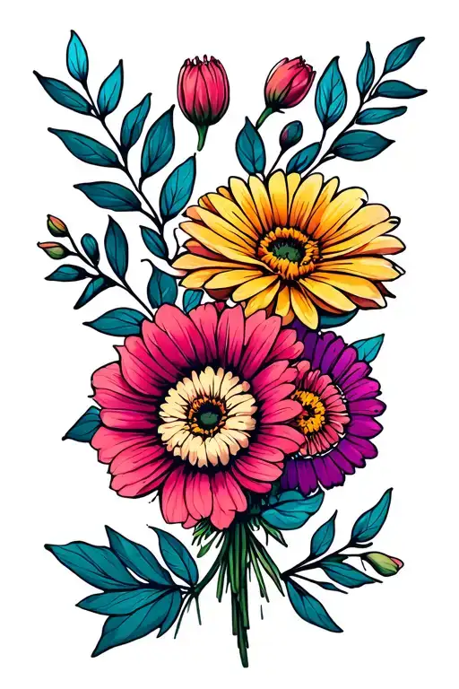 Birth Flower Bouquet