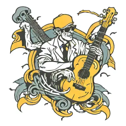 A Political Statement Intertwined With A Music-themed Design