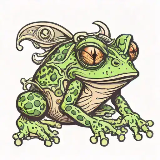 Scary Evil Gang Member Frog