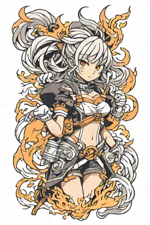 Gara Anime With Fire