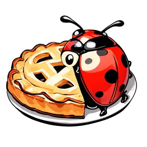 Pie And Lady Bug