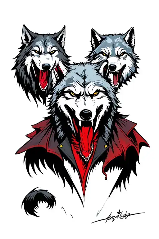 Vampires Beares And Wolves As A Sleeve