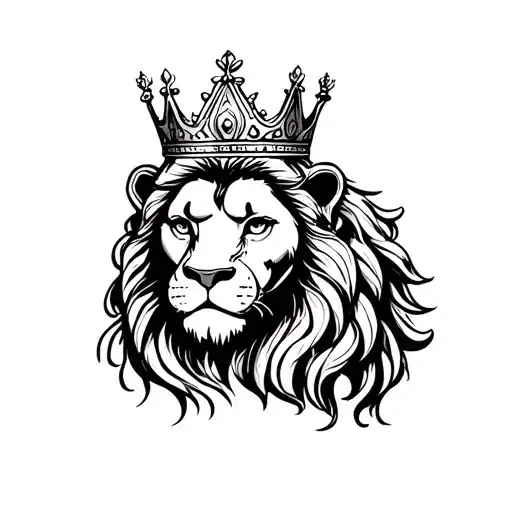 Female Leo Lion Wearing A Crown