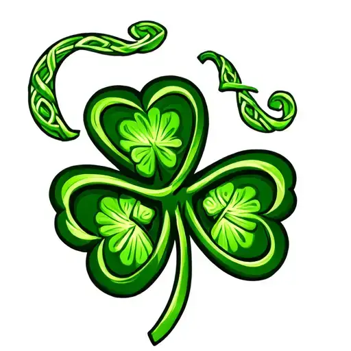 Shamrock Celtic Background