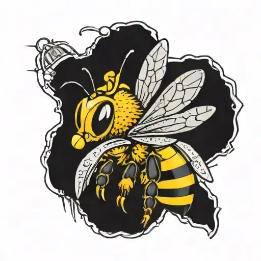 Bee Wearing A Crown