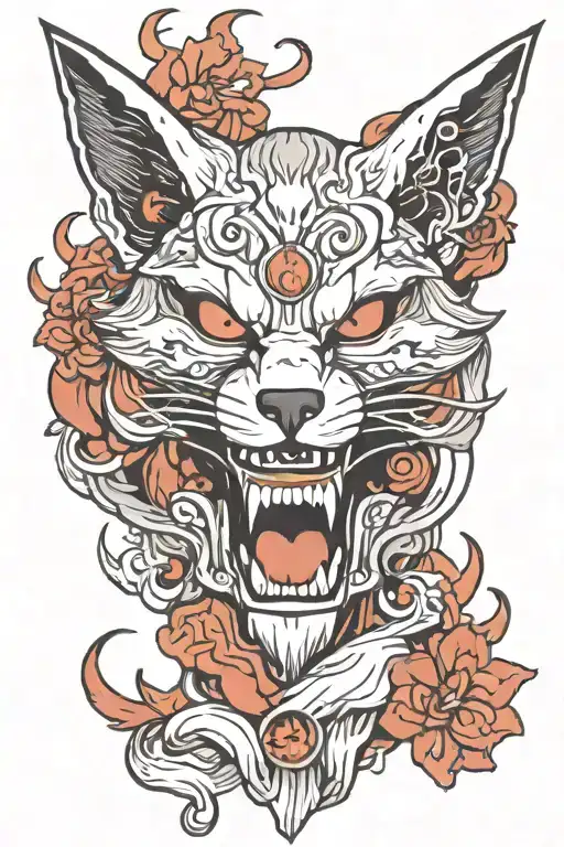 Kitsune Mask Surrounded