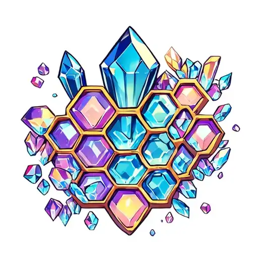 Honeycomb And Crystals