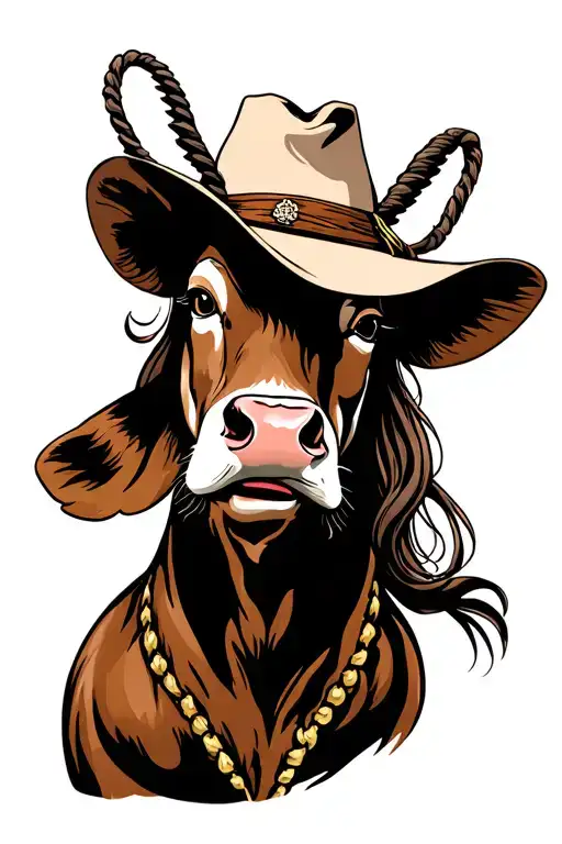 Sailer Jerry Style Texas Cow Girl Plump Sexy Pinup