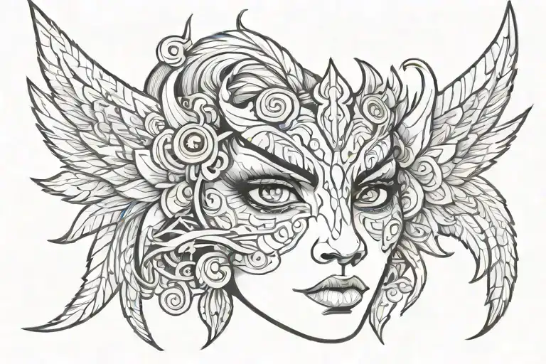 White Siberian Husk Face