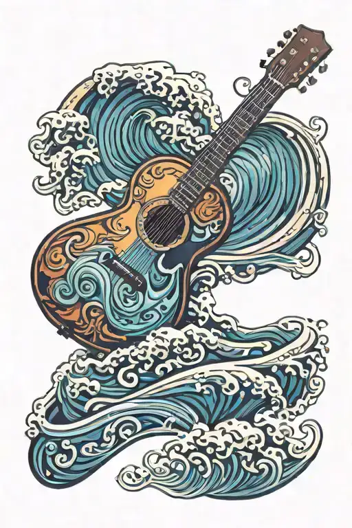 Acoustic Guitar Ocean Wave Merging