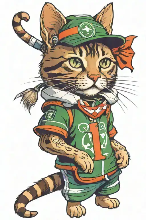 Wearing Bursaspor Jersey British Blue Tabby Cat