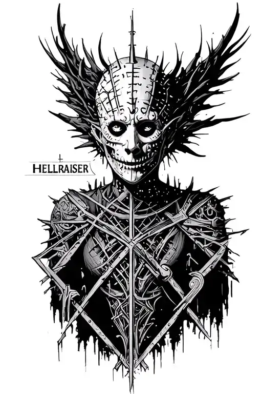 Hellraiser Lament Configuration As Sleeve Tattoo Design