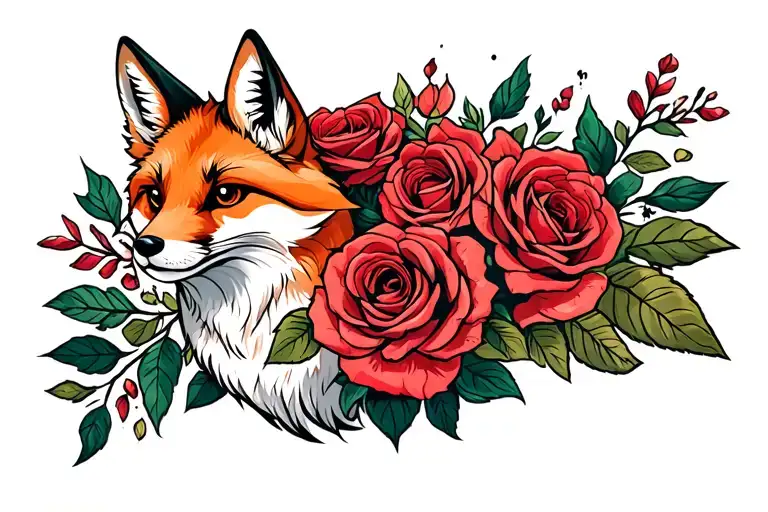 Fox And Roses