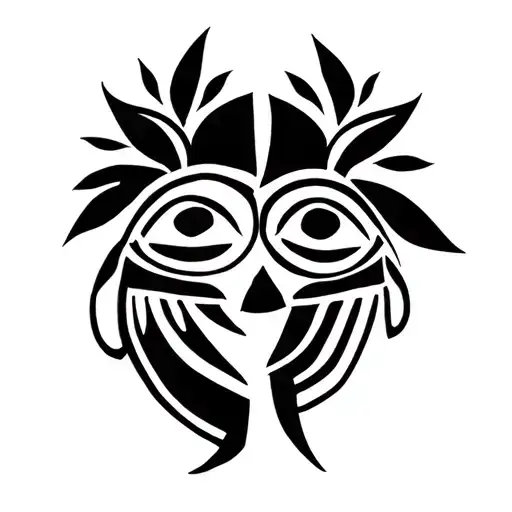 Taino Symbol Tattoo For Mom Of Daugther