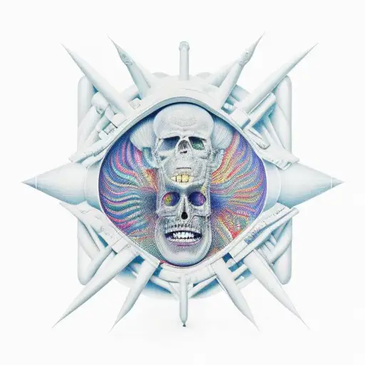The Band Tool Artwork Combined With The Band Tipper Album Cover With Hints Of Alex Gray Artwork