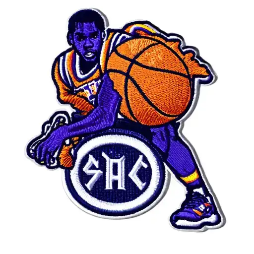 Basketball Embroidered Patch