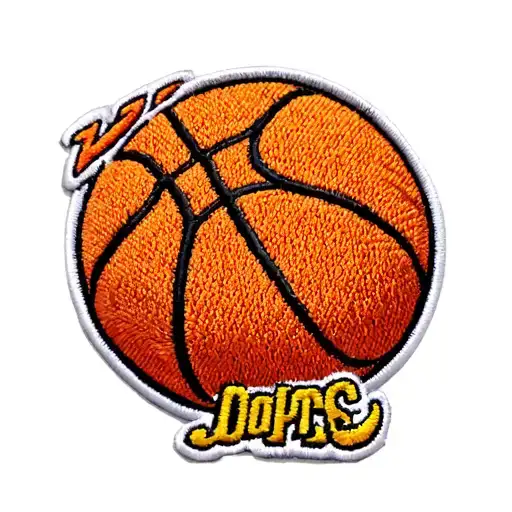 Basketball Embroidered Patch