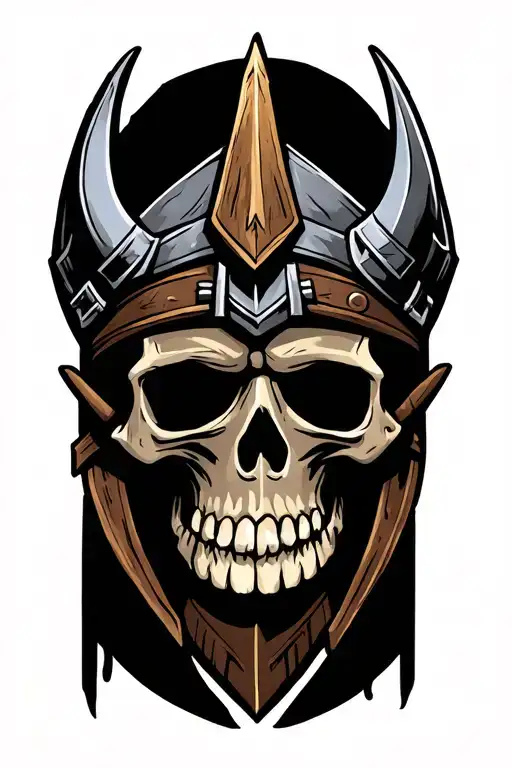 Viking Skull Adorned