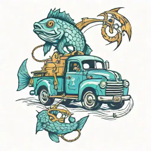 Truck Pike Fisching