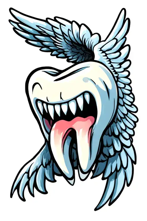 Tooth With Wings