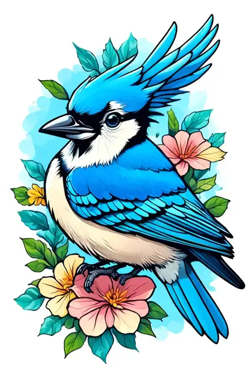 Blue Jay Bird Childhood