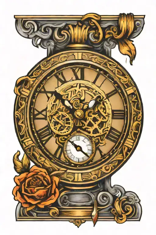Clock With Roman Numerals Tattoo It