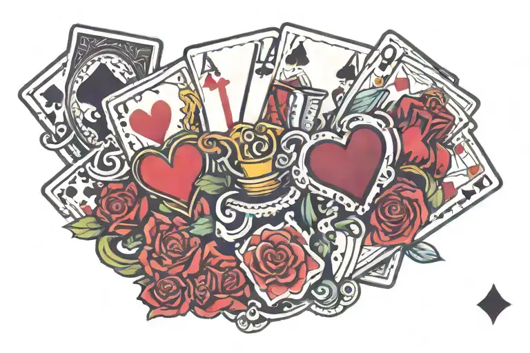 Deck Of Cards Vegas Wedding