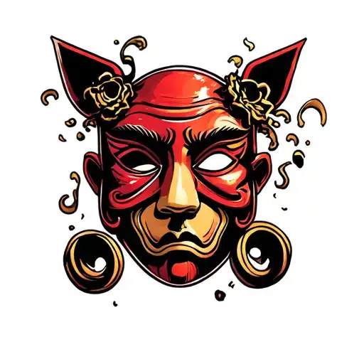 Drama Masks Mixed