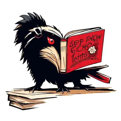 The Badger Of Chickenflower That Reads A Book