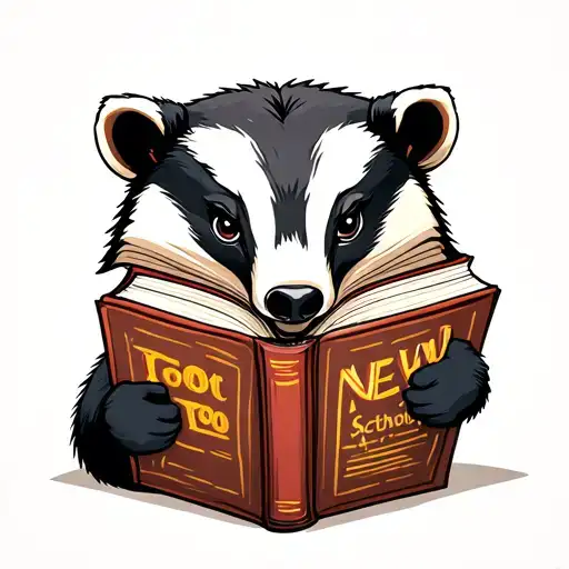 A Badger That Reads A Book