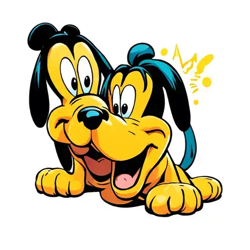Pluto And Goofy
