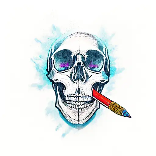 Skull That Covers The Word Boss