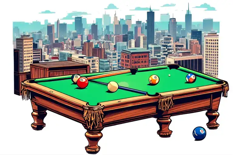 Billiards With The City View