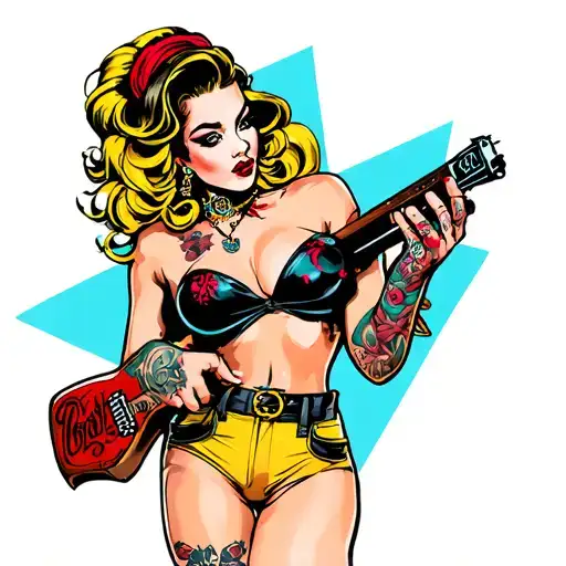 Gangster Pin Up Girl