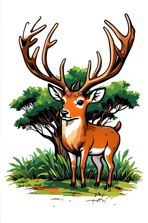 Hunting Deer In Gumtree Bushland