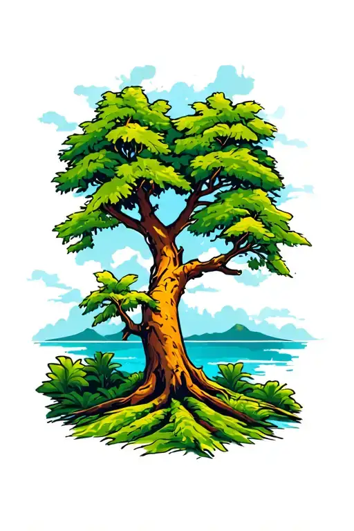 Travel And Nature Reggae Inspired Tree