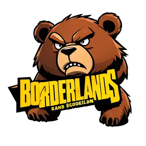 Grumpy Bear And Borderlands Logo