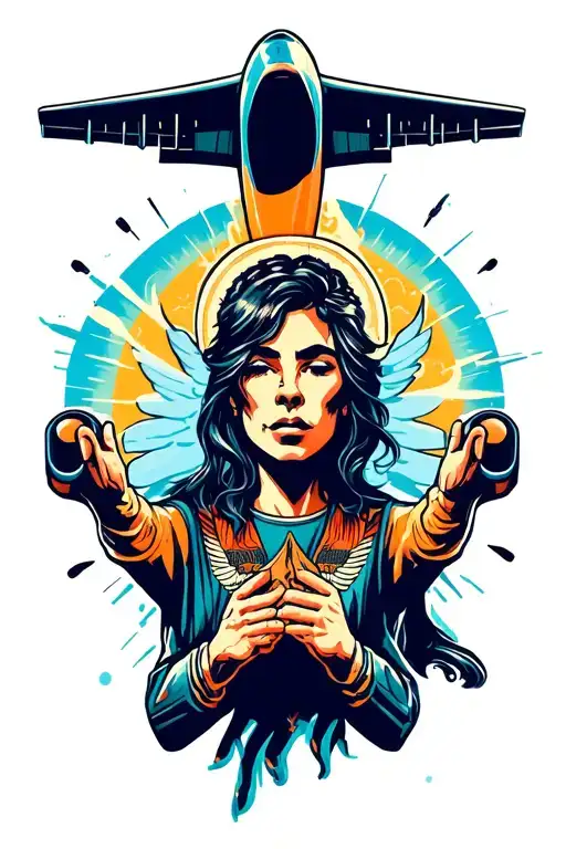 Airplane God Reaching