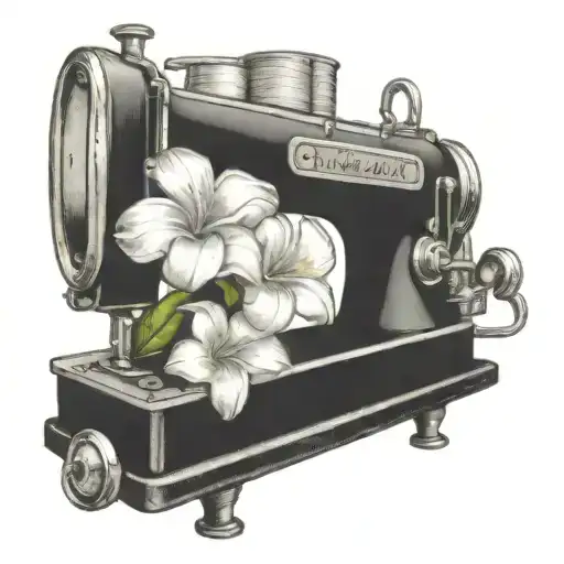 Sewing Machine Hawaii Plumeria