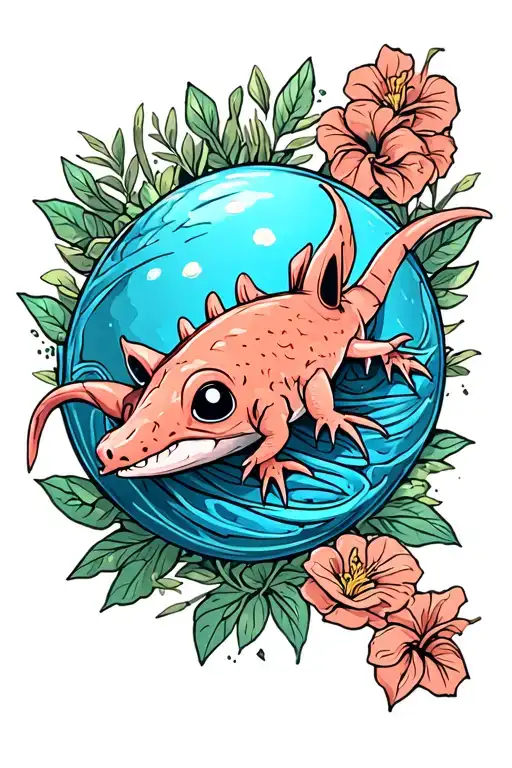 Axolotl Coverup Sleeve