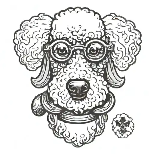 Old School Poodle Dog
