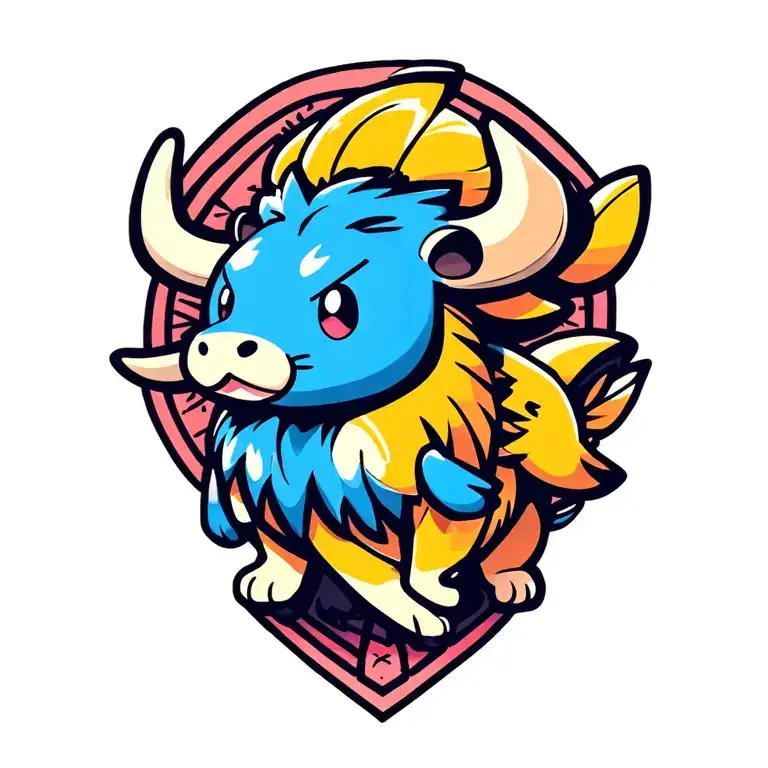 Baby Pokemon Lion Bull And Fish Separate